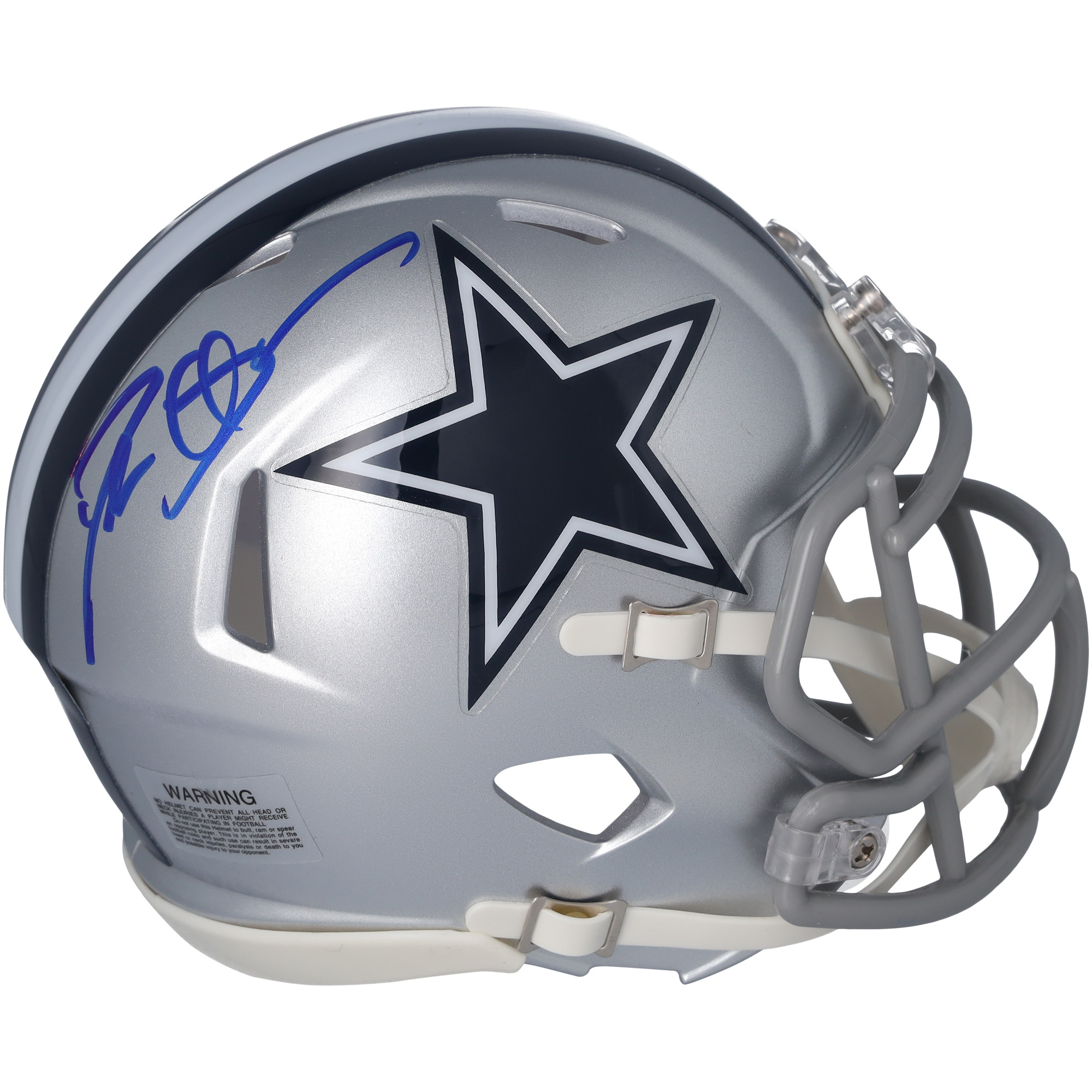 Deion Sanders Dallas Cowboys signierter Riddell Speed ​​Mini-Helm