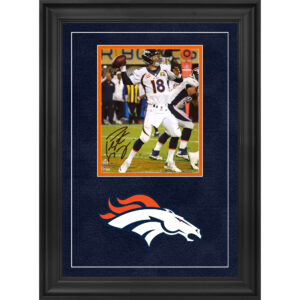 Peyton Manning, Denver Broncos, signiertes Deluxe-gerahmtes 8″ x 10″ Super Bowl 50 Champions Action-Hochformatfoto