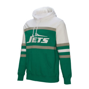 Mitchell & Ness New York Jets Legacy Head Coach-Kapuzenpullover für Herren, weiß/grün