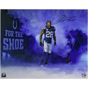 Jonathan Taylor, Indianapolis Colts, signiertes 16″ x 20″ Smoke Entrance-Foto