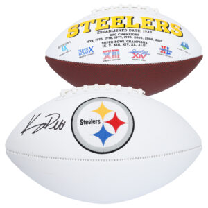 Kenny Pickett – Pittsburgh Steelers – Signierter weißer Panel-Football