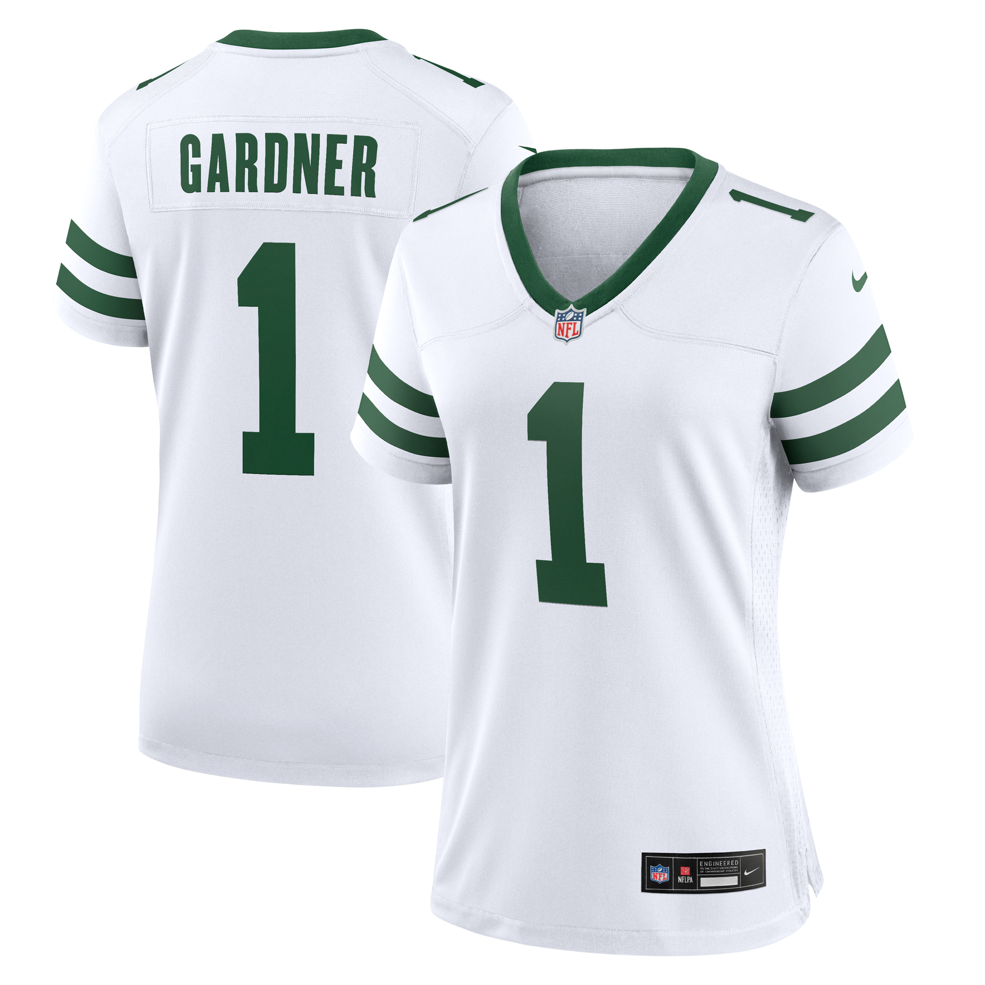 New York Jets Nike Secondary Game Ausweichtrikot – Weiß – Ahmad Sauce Gardner – Damen