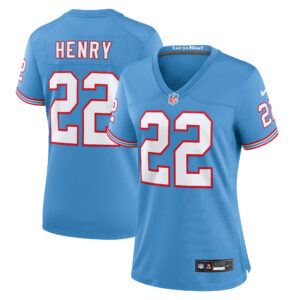 Tennessee Titans Nike Oilers Throwback Game Ausweichtrikot – Hellblau – Derrick Henry – Damen