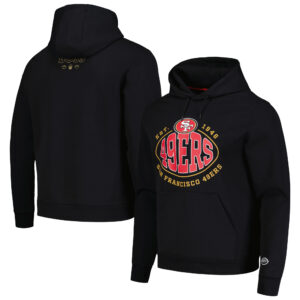 BOSS X NFL Black San Francisco 49ers Touchback-Pullover-Hoodie für Herren