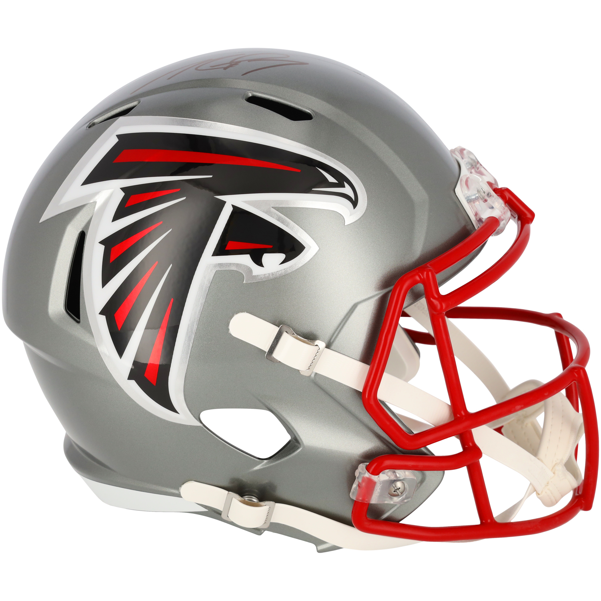 Michael Vick Atlanta Falcons signierter Riddell Flash Speed ​​Replica-Helm
