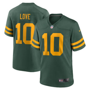 Green Bay Packers Nike Game Alternate Trikot – Grün – Jordan Love – Herren