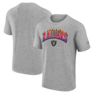 Las Vegas Raiders Gradient Kurzarm-T-Shirt mit Rundhalsausschnitt – Herren