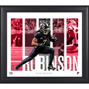 Bijan Robinson, Atlanta Falcons, gerahmt, 15 x 17 Zoll, Spielerpanel-Collage