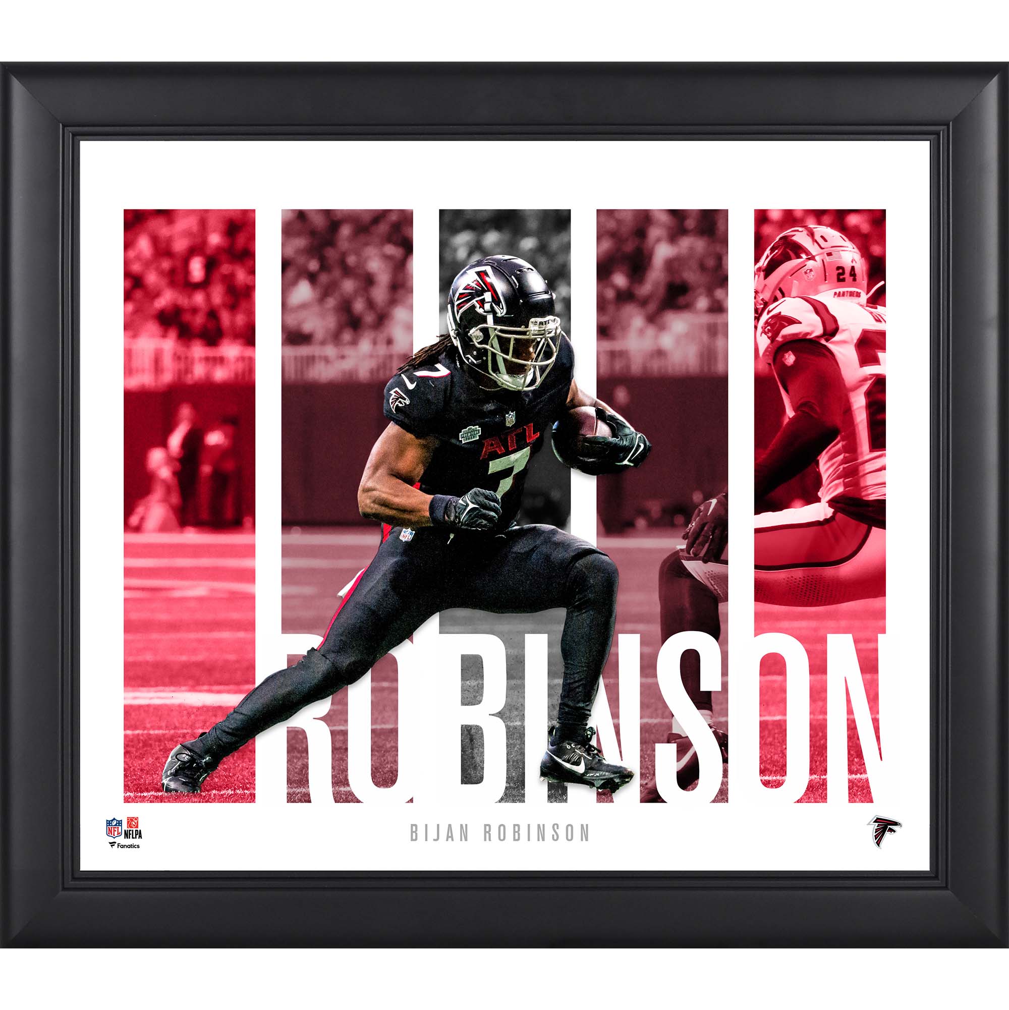 Bijan Robinson, Atlanta Falcons, gerahmt, 15 x 17 Zoll, Spielerpanel-Collage