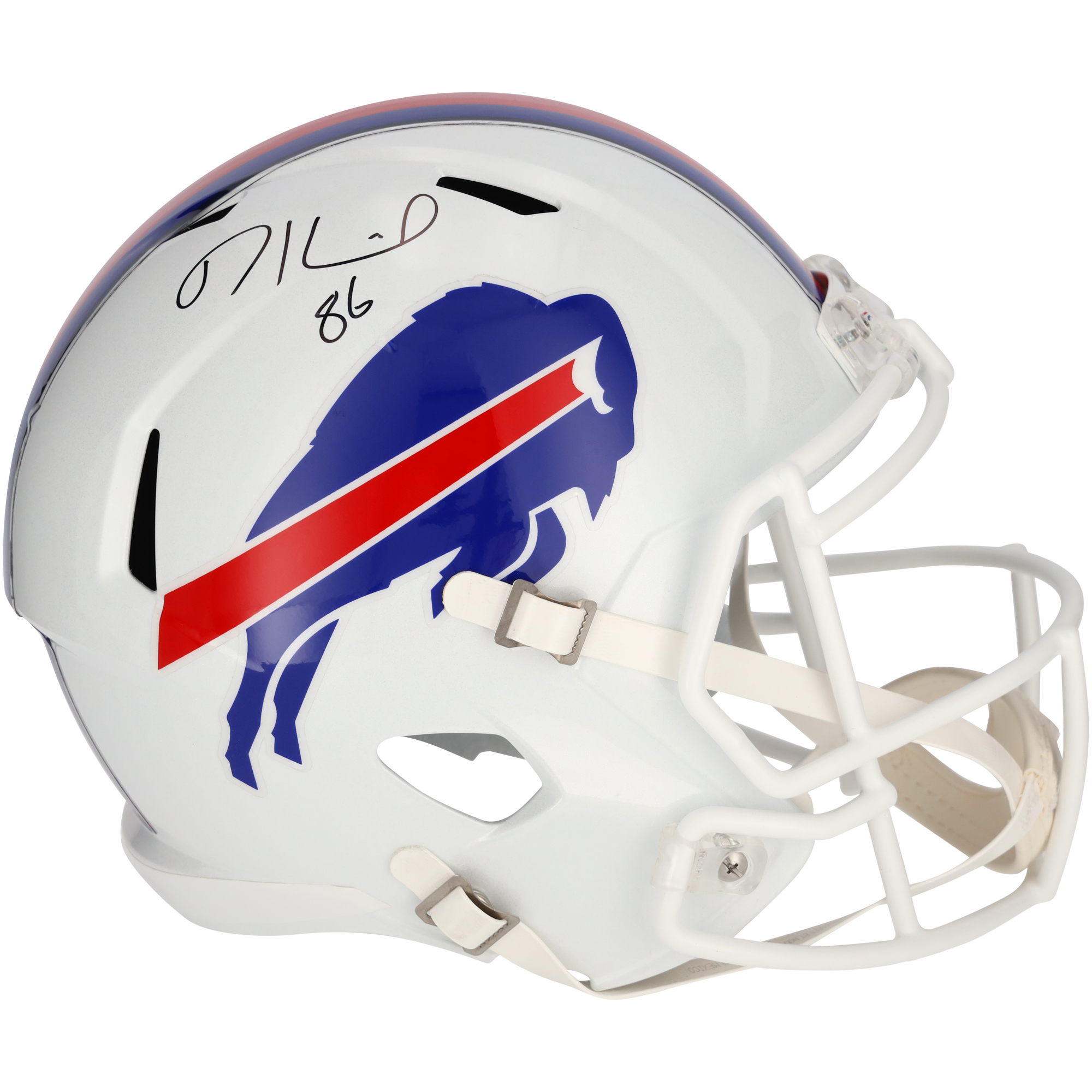 Dalton Kincaid Buffalo Bills signierter Riddell Speed-Replika-Helm
