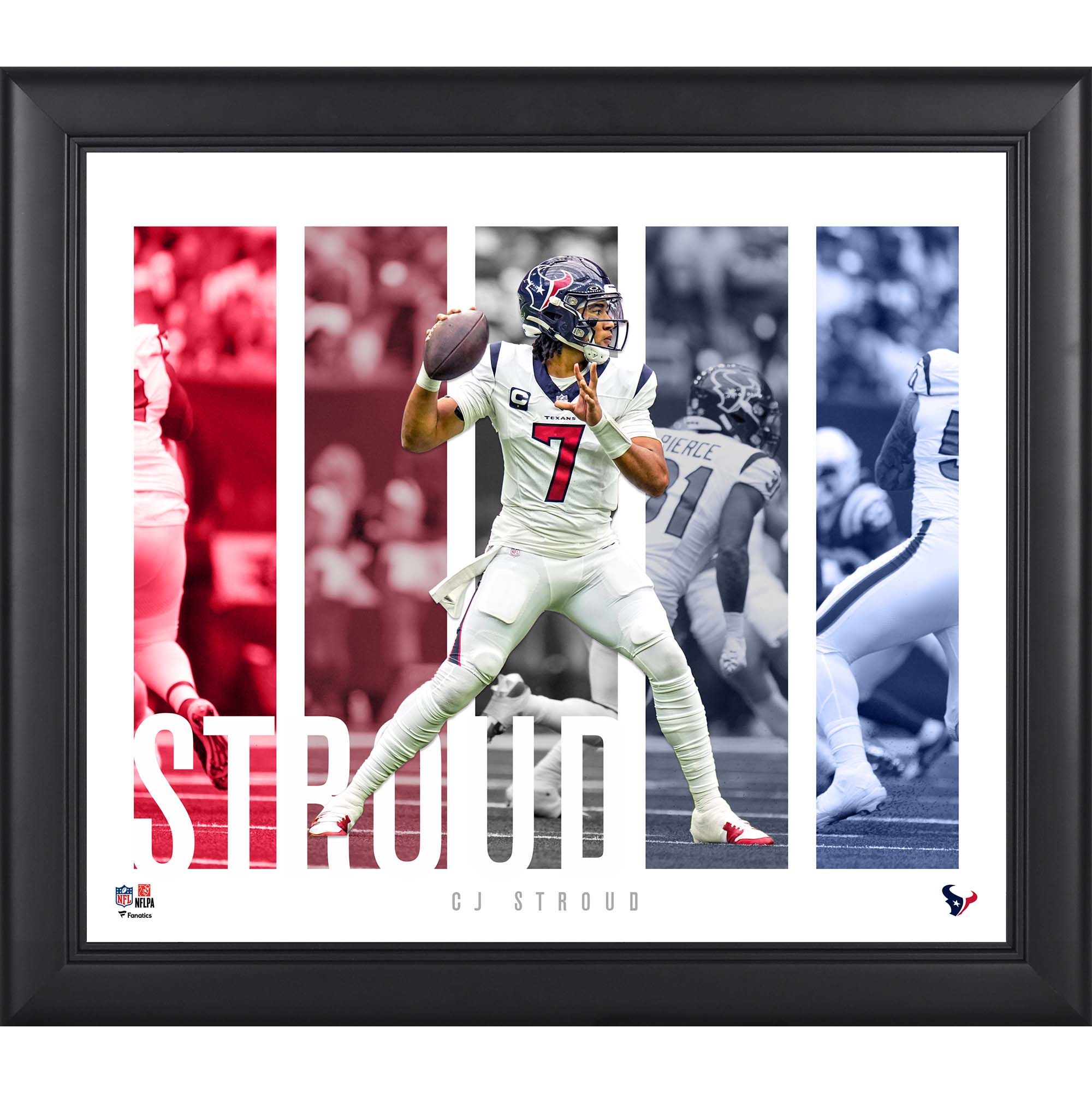 C.J. Stroud Houston Texans Gerahmte 15″ x 17″ Spielerpanel-Collage