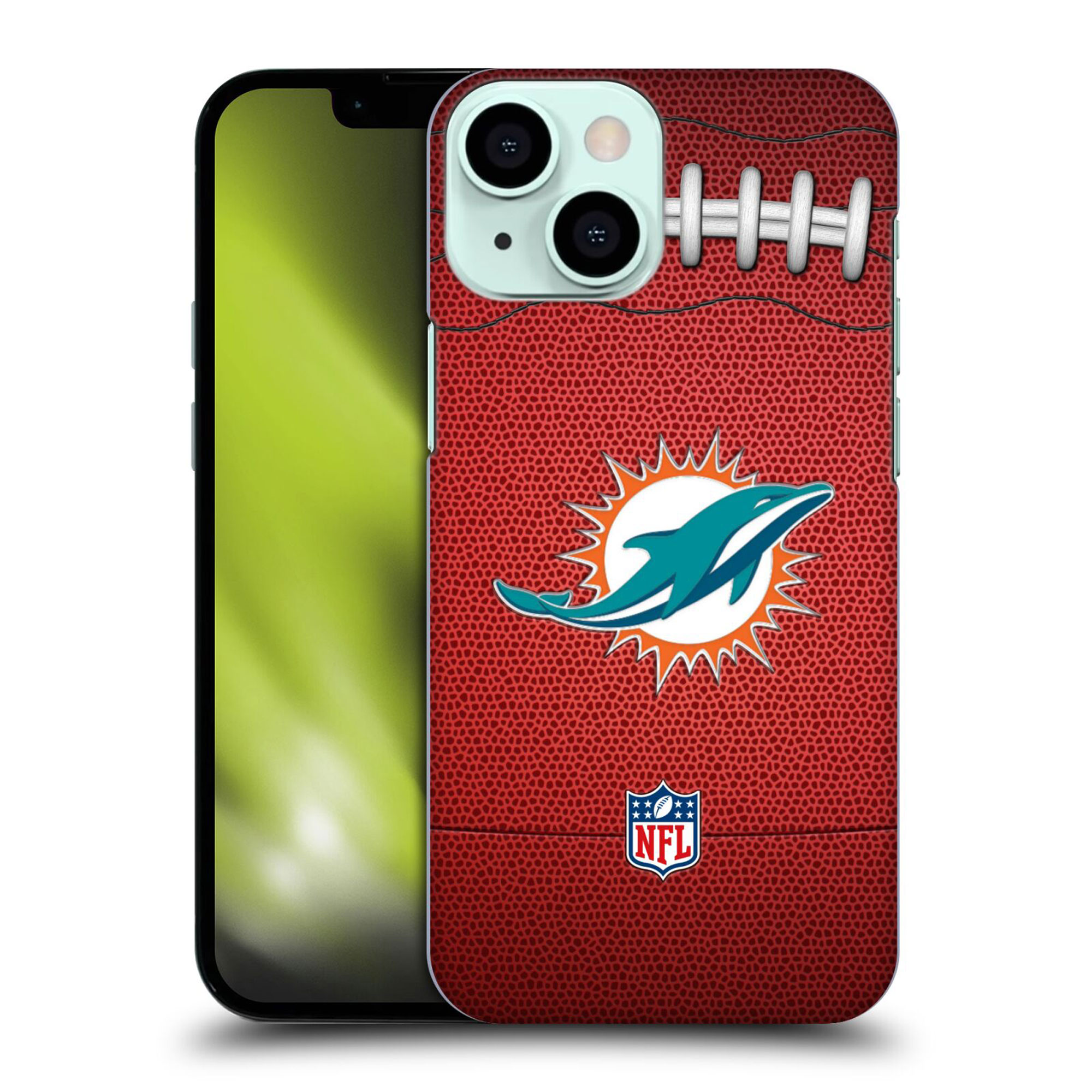 Miami Dolphins Hartschalen-Handyhülle mit Football-Grafik – iPhone