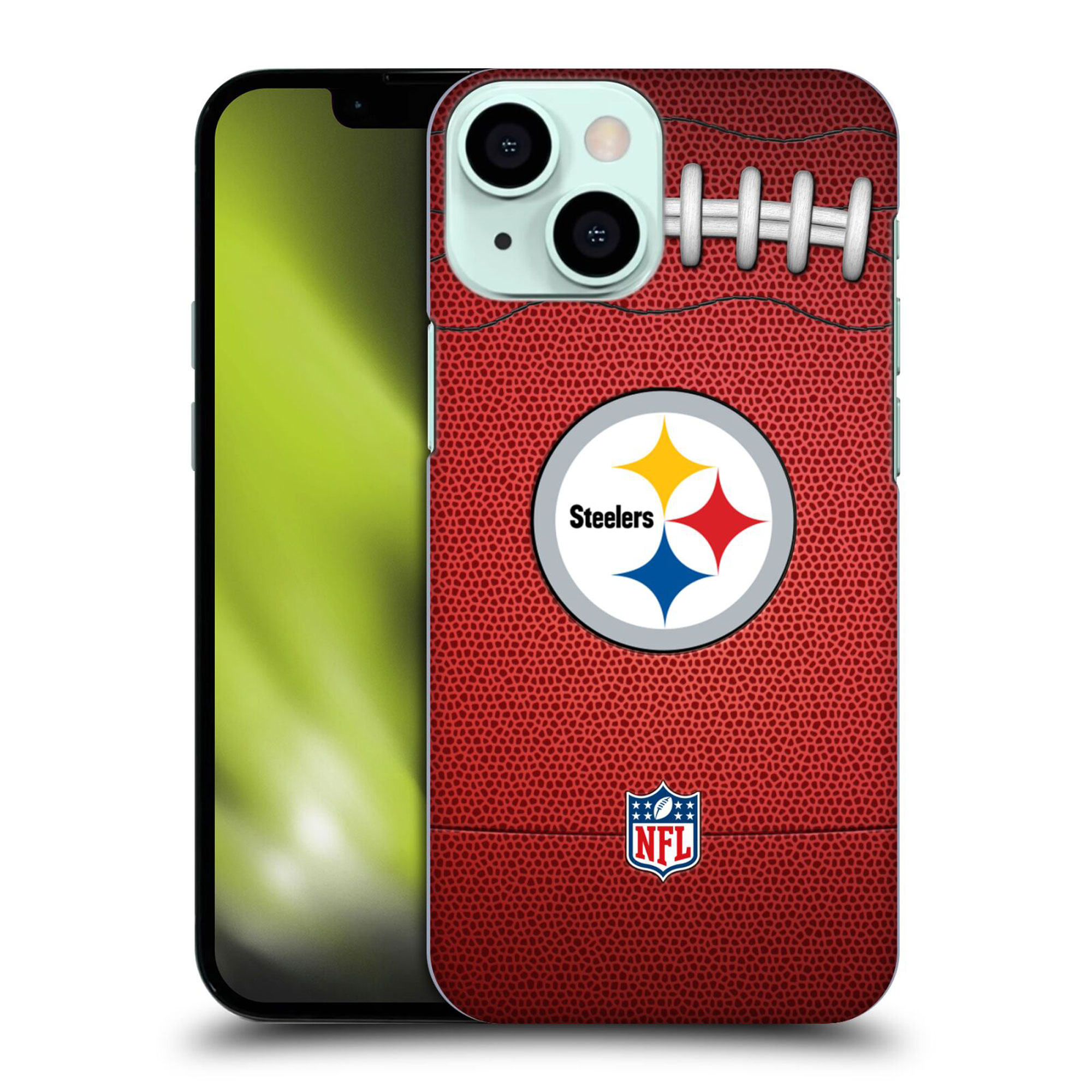 Pittsburgh Steelers Hartschalen-Handyhülle mit Football-Grafik – iPhone