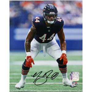 Signiertes Foto von Noah Sewell, Chicago Bears, 20,3 x 25,4 cm, vertikale Verteidigungshaltung