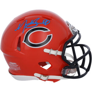 Noah Sewell Chicago Bears signierter Riddell Orange 2022 Alternate Speed ​​Mini Helm