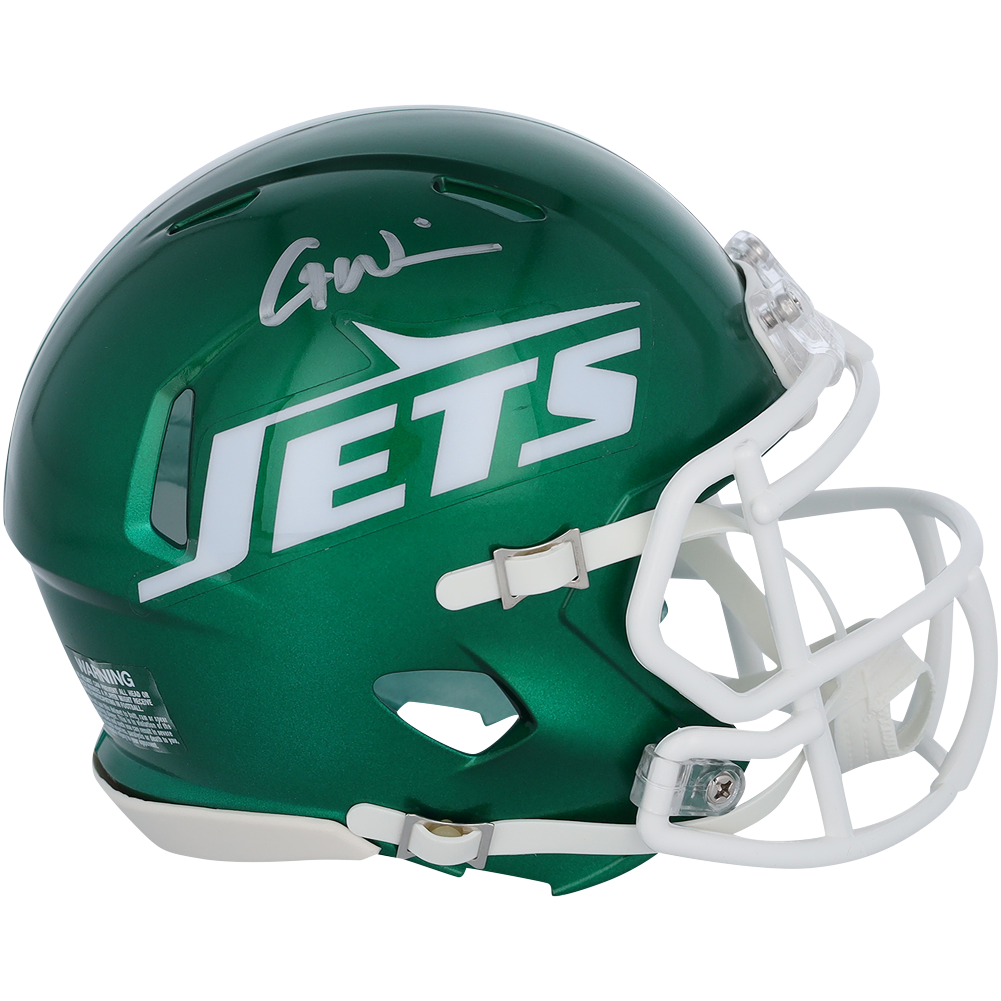 Garrett Wilson New York Jets signierter Riddell 2023 Alternate Speed ​​Mini-Helm
