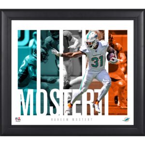 Raheem Mostert Miami Dolphins Gerahmte 15″ x 17″ Spielerpanel-Collage