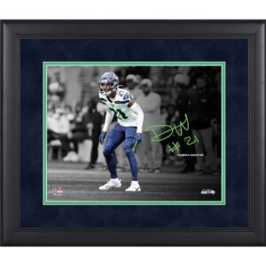 Devon Witherspoon Seattle Seahawks Gerahmtes 11 x 14 Zoll Spotlight-Foto – Faksimile-Signatur