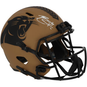 Bryce Young Carolina Panthers signierter Riddell 2023 Salute to Service Speed ​​Replica Helm