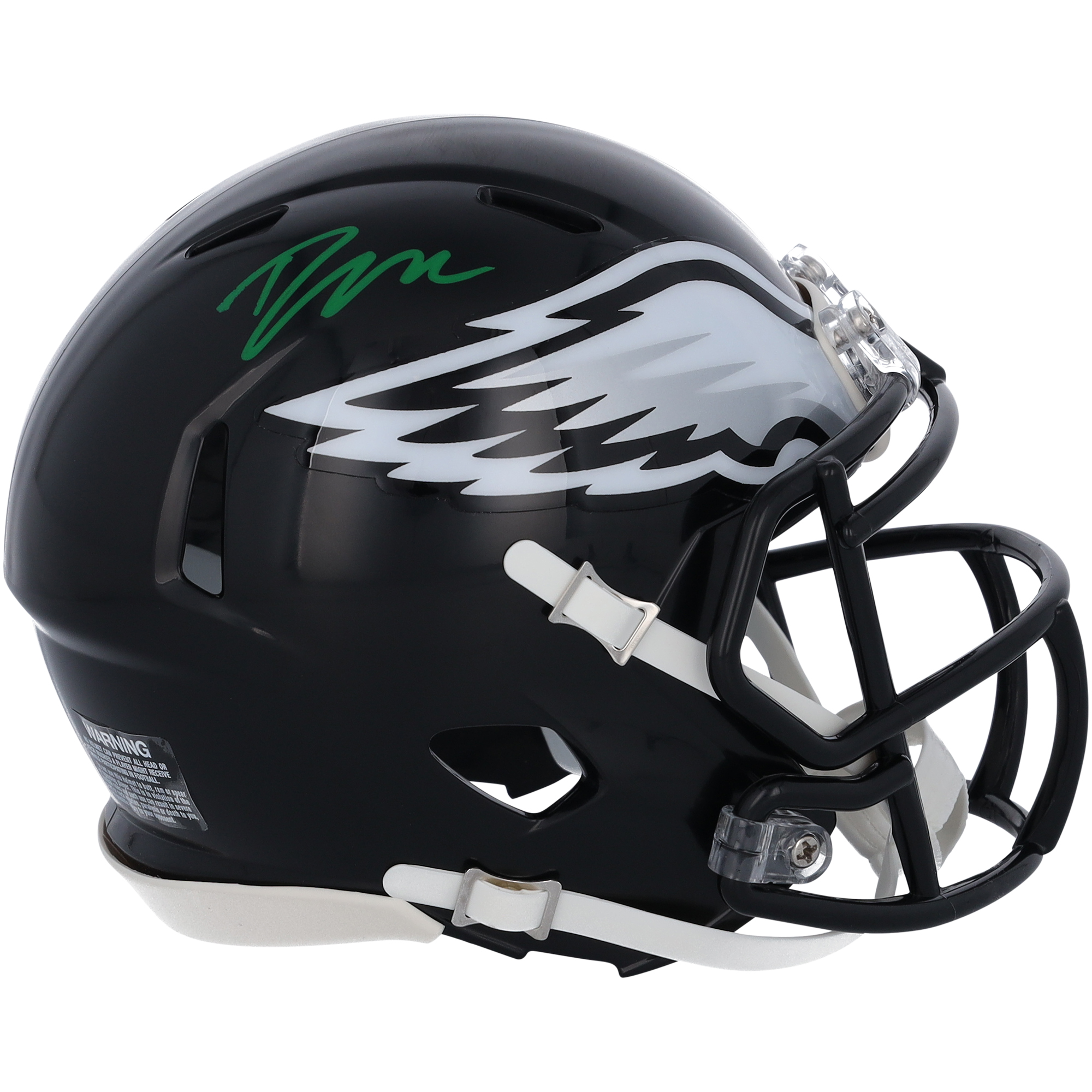 D’Andre Swift Philadelphia Eagles signierter Riddell 2022 Alternate Speed ​​Mini Helm