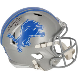 Jahmyr Gibbs Detroit Lions signierter Riddell Speed-Replika-Helm