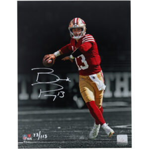 Brock Purdy San Francisco 49ers signiertes 11 x 14 Zoll großes Spotlight-Foto – limitierte Auflage von 113