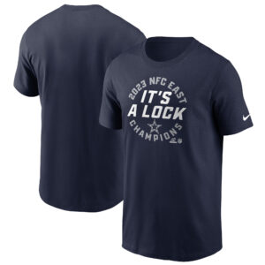 Dallas Cowboys 2023 NFC East Division Champions Locker Room Trophy Collection-T-Shirt für Herren, Marineblau, Nike