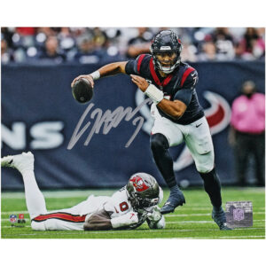 C.J. Stroud, Houston Texans, signiertes 8″ x 10″-Foto „Escape from Pocket“