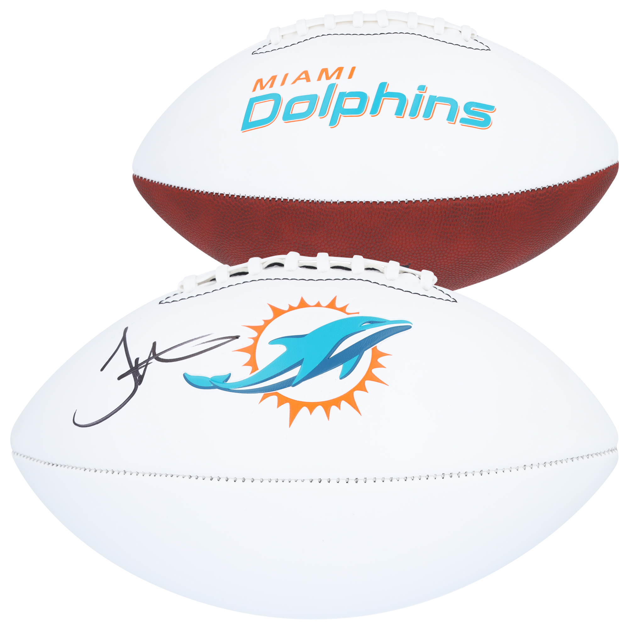 Tyreek Hill Miami Dolphins signierter Franklin White Panel Football