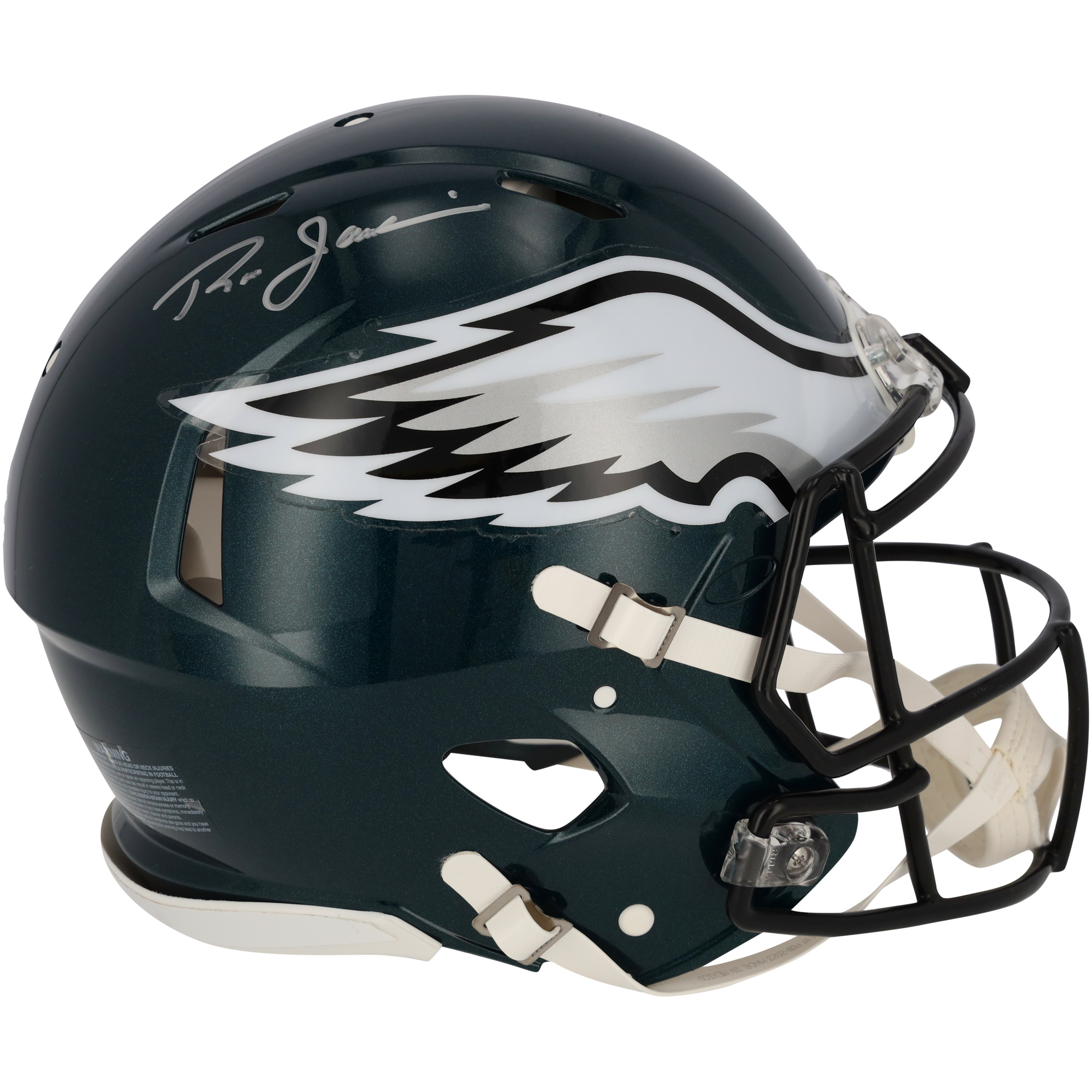 Ron Jaworski Philadelphia Eagles signierter Riddell Speed ​​Authentic Helm
