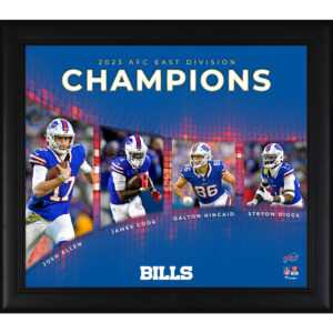 Buffalo Bills 2023 AFC East Division Meister-Collage, 15 x 17 Zoll