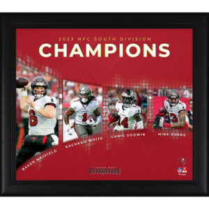 Tampa Bay Buccaneers 2023 NFC South Division Champions Collage, 15 x 17 Zoll