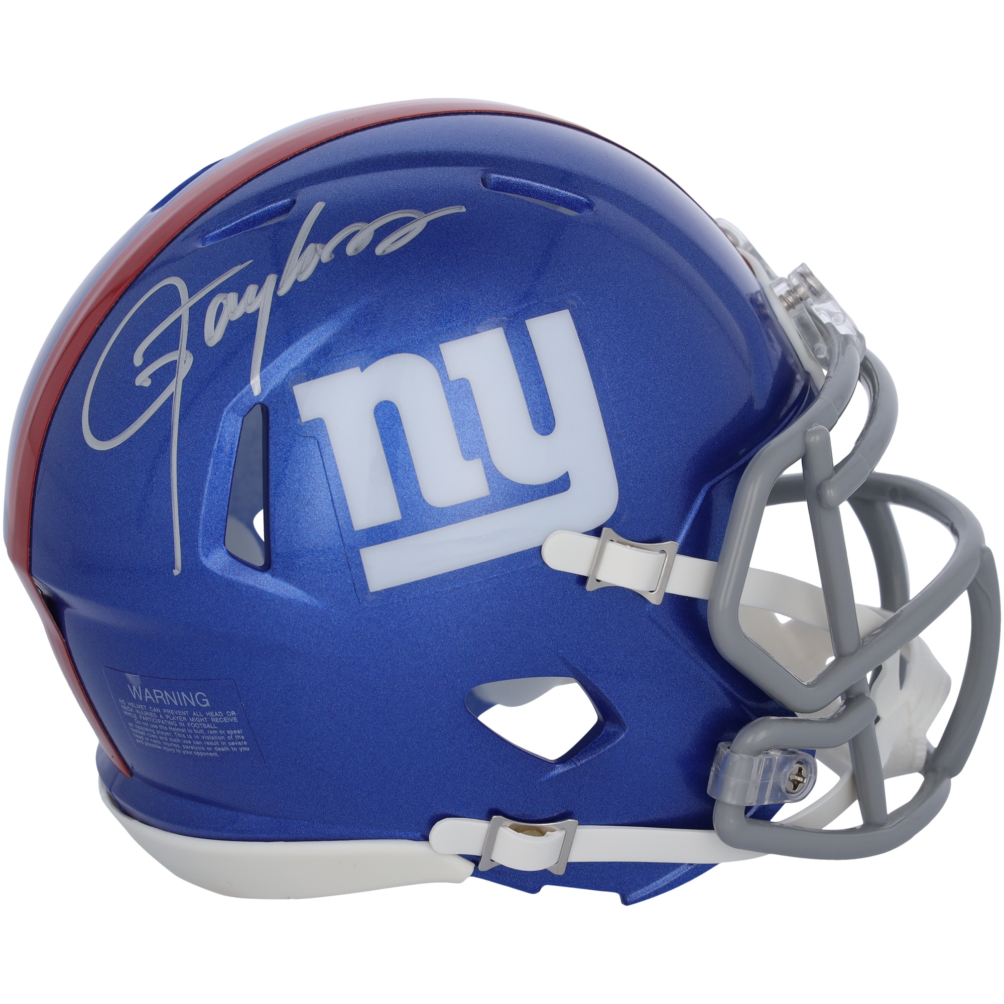 Lawrence Taylor New York Giants signierter Riddell Speed ​​Mini-Helm