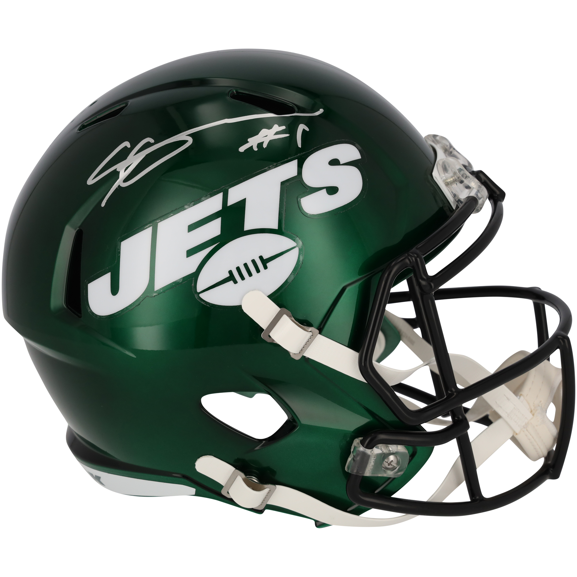 Ahmad Sauce Gardner New York Jets signierter Riddell 2023 Alternate Speed ​​Replica Helm