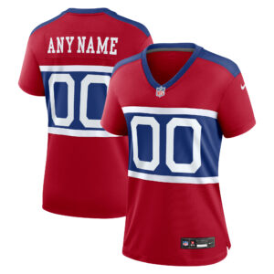 New York Giants Nike Game Sekundär Throwback Ausweichtrikot – Personalisiert – Damen