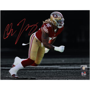 Autogrammfoto von Chase Young von den San Francisco 49ers, 11 x 35,6 cm