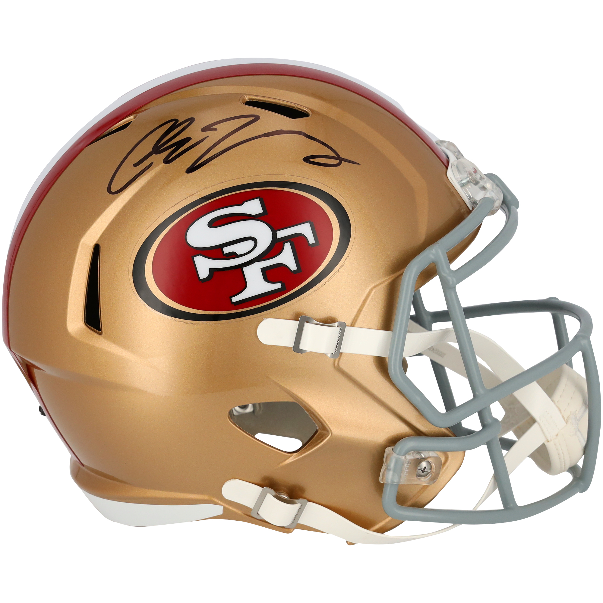 Autogrammierter Speed ​​Replica-Helm von Chase Young von den San Francisco 49ers