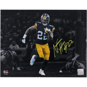 Najee Harris Pittsburgh Steelers signiertes 11″ x 14″ Touchdown Catch Spotlight Foto