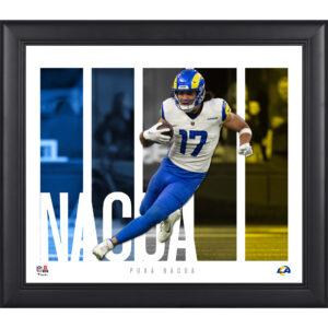 Puka Nacua Los Angeles Rams Gerahmte 15″ x 17″ Spielerpanel-Collage