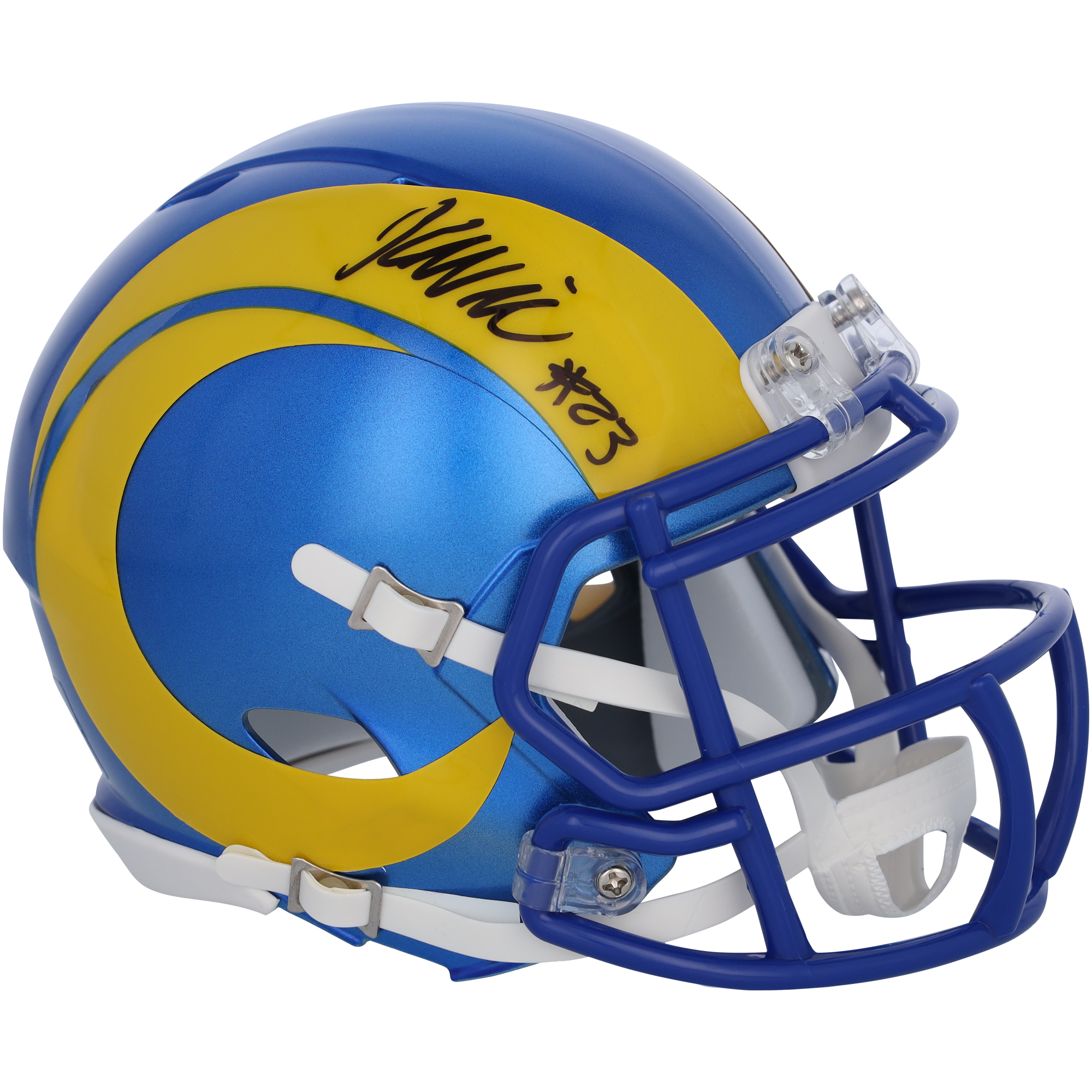 Kyren Williams – Los Angeles Rams – Signierter Speed-Mini-Helm