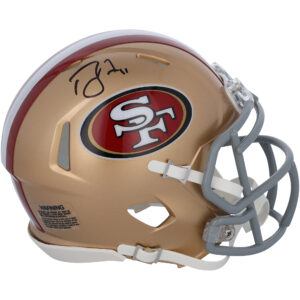 Von Brandon Aiyuk signierter San Francisco 49ers-Helm „Faithful to the Bay Speed“