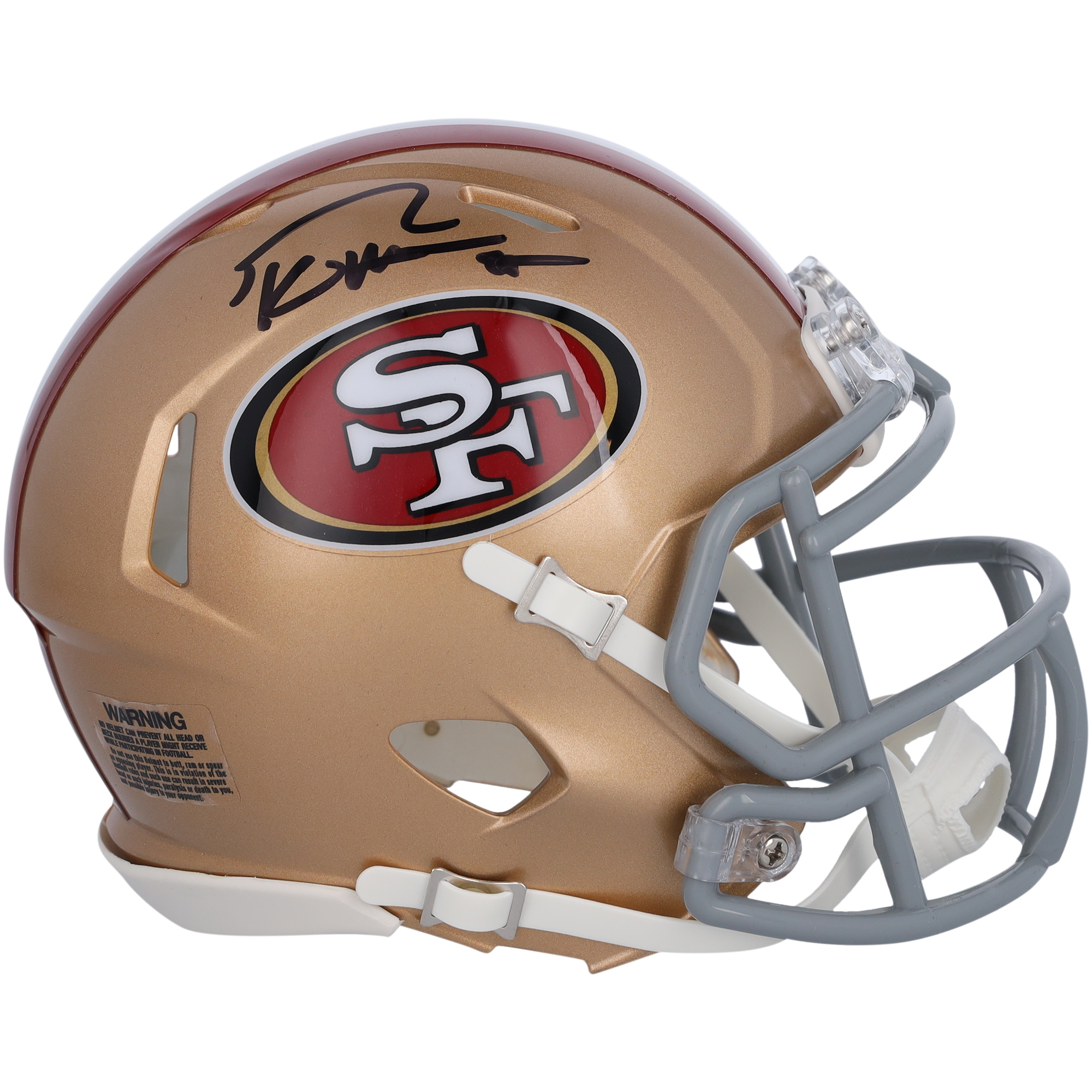 George Kittle San Francisco 49ers signierter Faithful to the Bay Speed ​​Mini-Helm