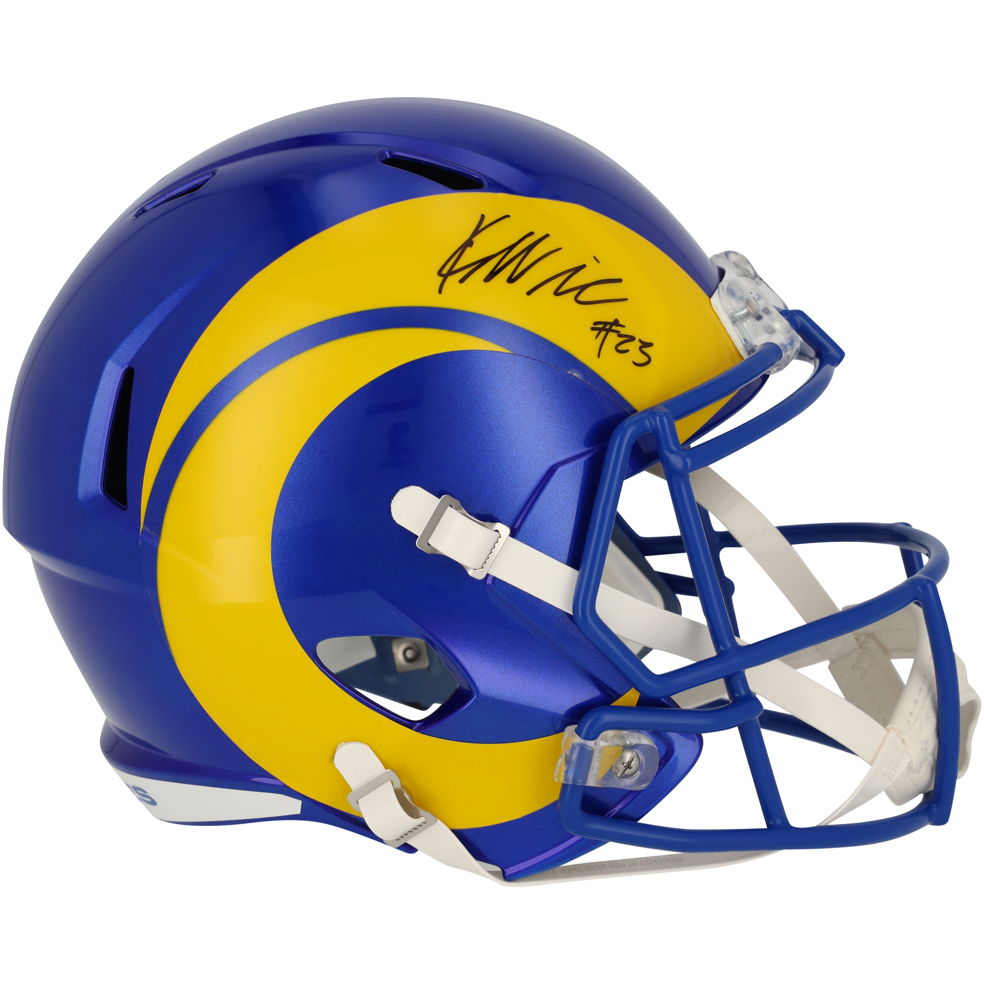 Kyren Williams – signierter Speed-Replika-Helm von Los Angeles Rams