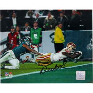 Signiertes Diving-Touchdown-Foto von Deebo Samuel von den San Francisco 49ers, 20,3 x 25,4 cm