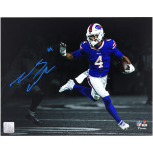 Signiertes Spotlight-Foto von James Cook, Buffalo Bills, 11 x 35,6 cm