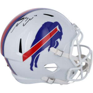 James Cook Buffalo Bills signierter Riddell Speed-Replika-Helm