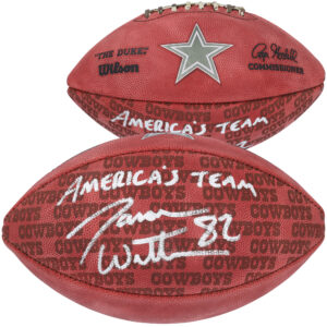 Von Jason Witten signierter Duke Showcase Football der Dallas Cowboys mit der Aufschrift „America’s Team“