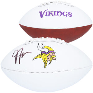 Justin Jefferson Minnesota Vikings signierter Franklin White Panel Football