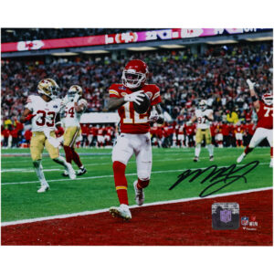 Autogrammfoto des Super Bowl LVIII-Siegers Mecole Hardman (Kansas City Chiefs) mit spielentscheidendem Touchdown in der Verlängerung (20 x 25 cm)