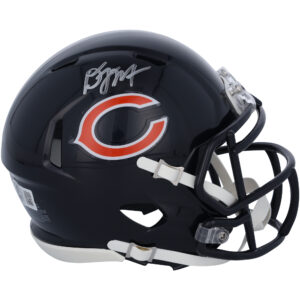 Von D.J. Moore, Chicago Bears, signierter Riddell Speed ​​Mini-Helm